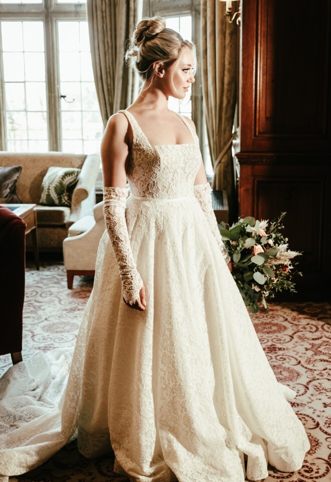 Bride in dress