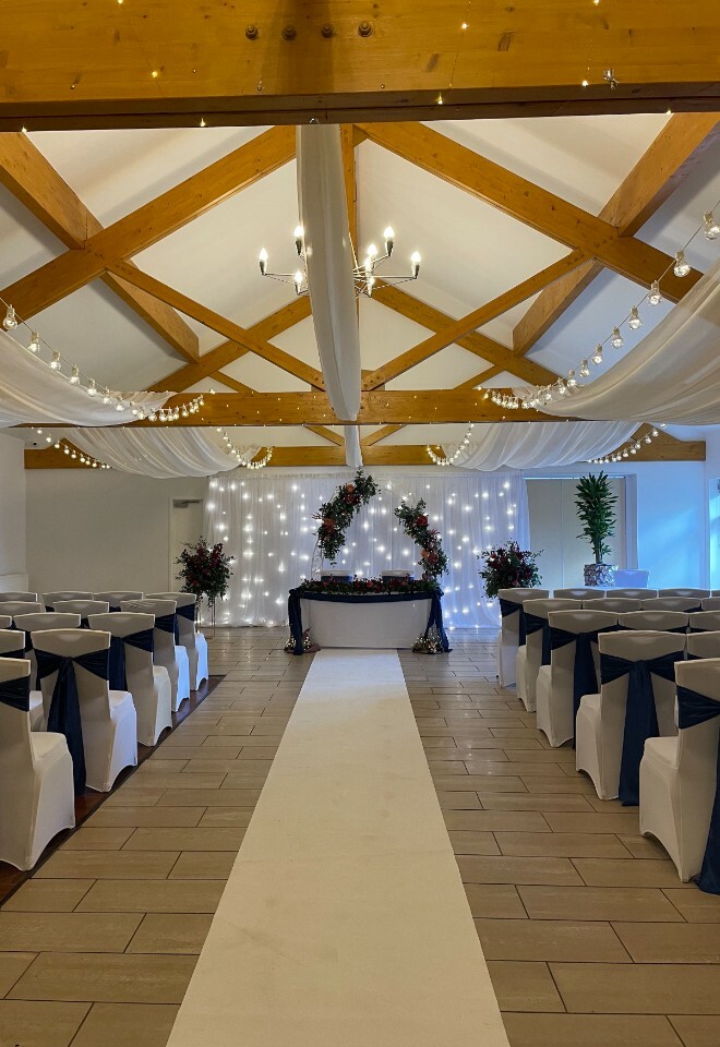 Ceremony in Navy, at Draycote Hotel
