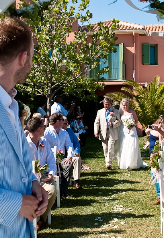 Villa Brio waterfront wedding venue in Kefalonia overlooking the Ionian Sea