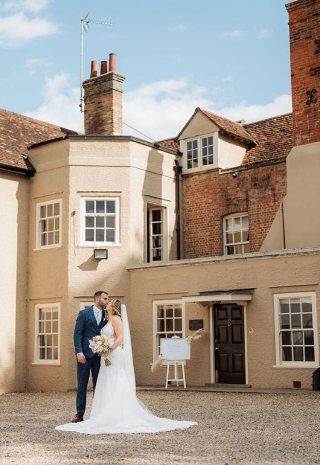 Bride and groom at That Amazing Place Essex wedding venue