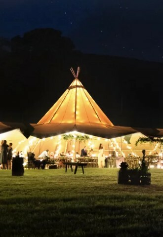 JAVA Tipis during wedding reception Hereford