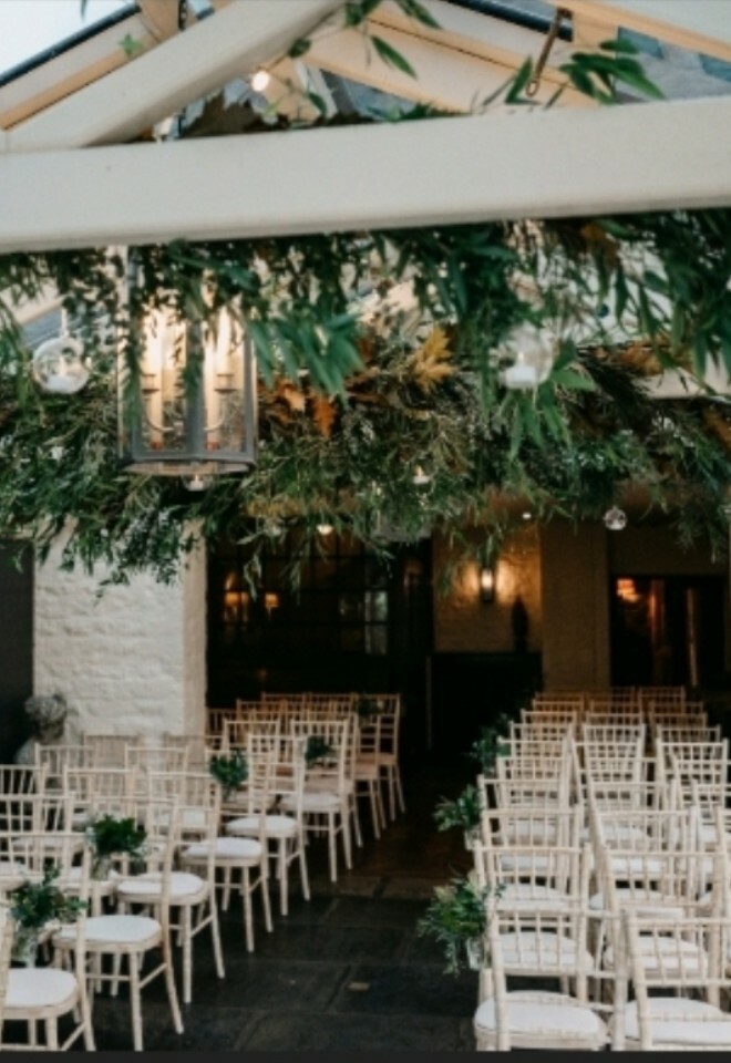 Ceremony set up at The Bay Tree Hotel