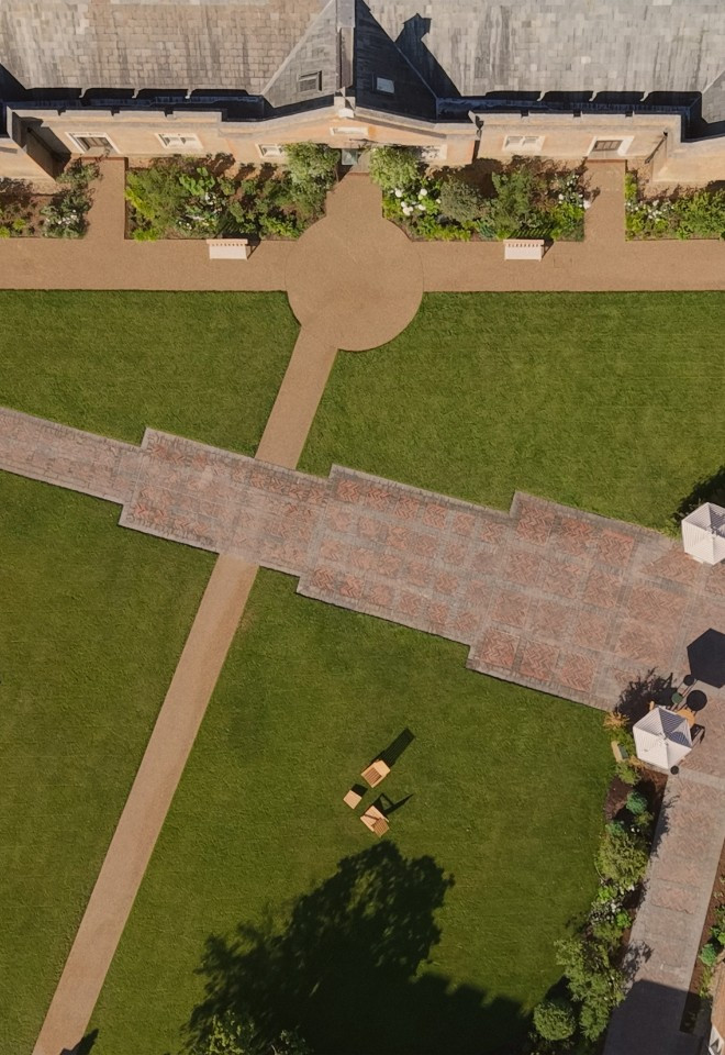Aerial of Dukes Yard