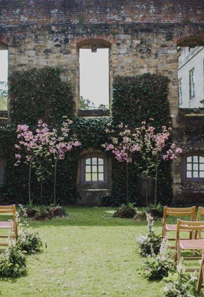 Stunning Outside Ceremony area within the grounds of Newburgh Priory