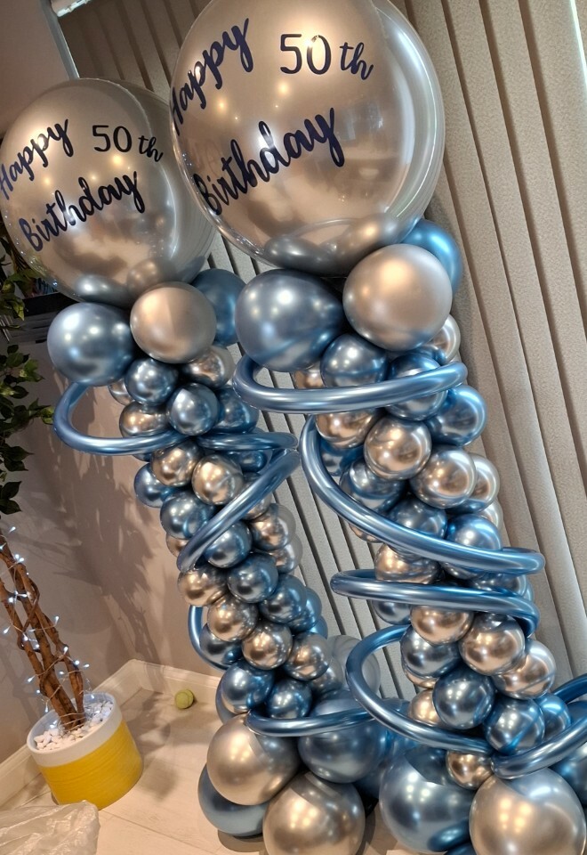 Personalised Columns - add dates / names for wedding date