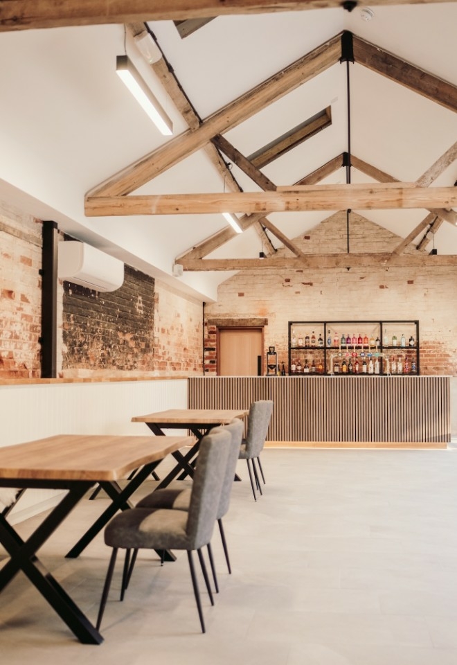 Courtyard bar at Copdock Hall