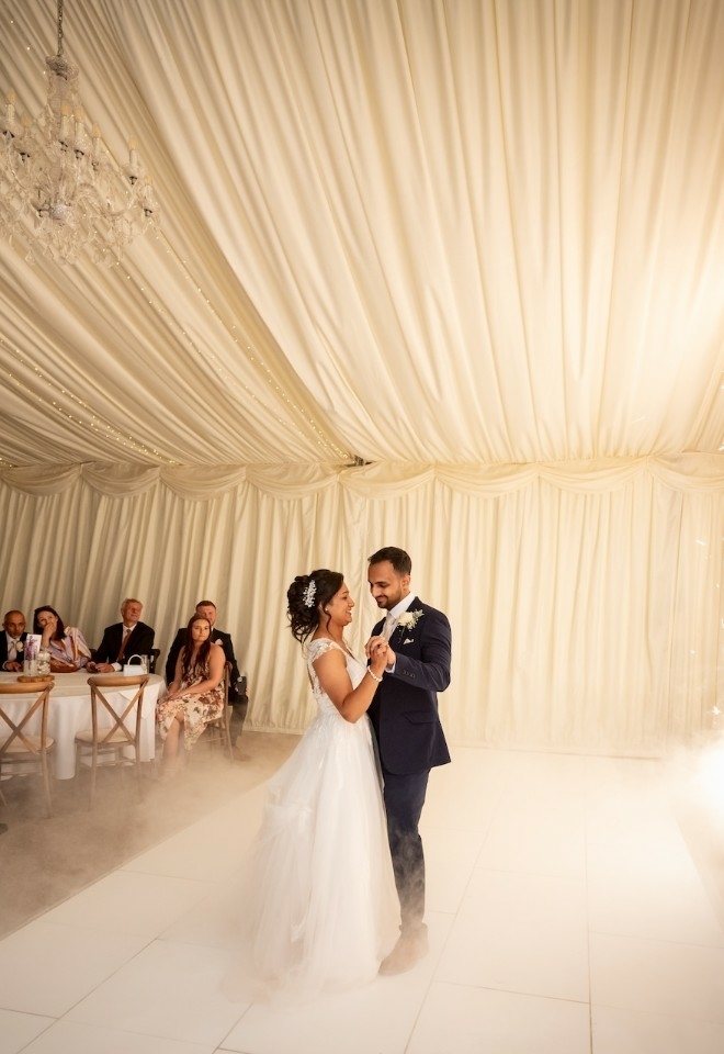 Dancing in the marquee
