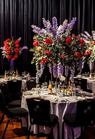 Wedding breakfast set up 