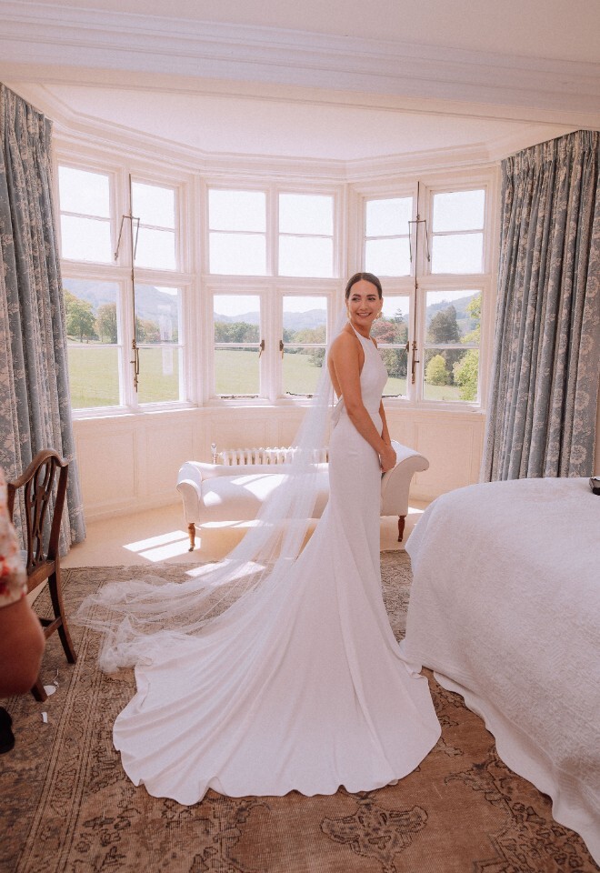 Bride in bridal suite