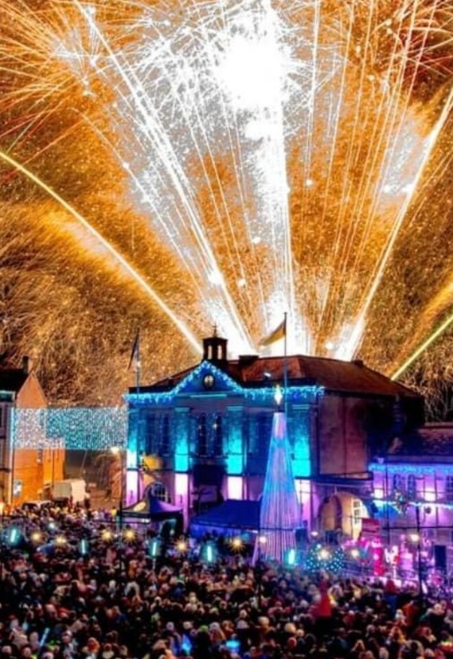 event lighting fireworks