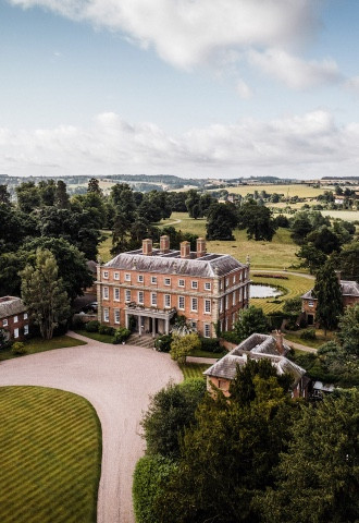 Davenport House, a country house wedding venue in the Shropshire countryside