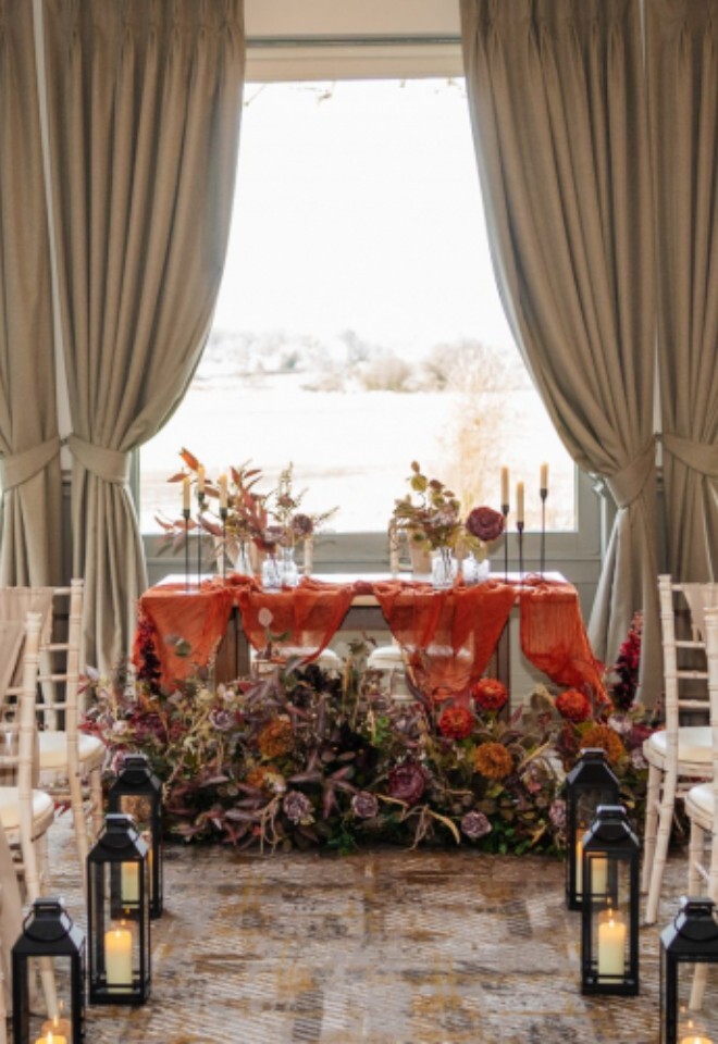 Autumnal Wedding at The Spread Eagle, Sawley Abbey Suite