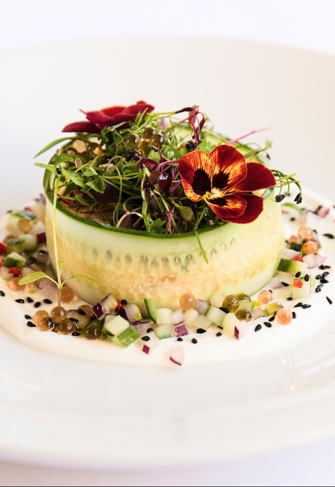 Harper Kitchens starter wedding breakfast dish