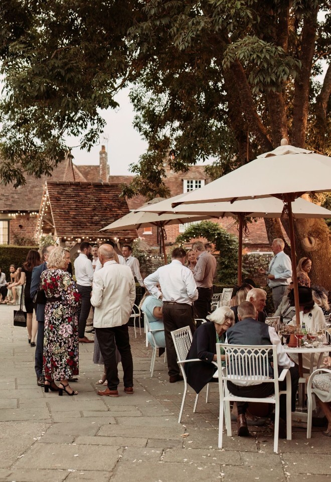 Courtyard in evening 