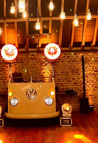 VW dj booth at Southlands Barn