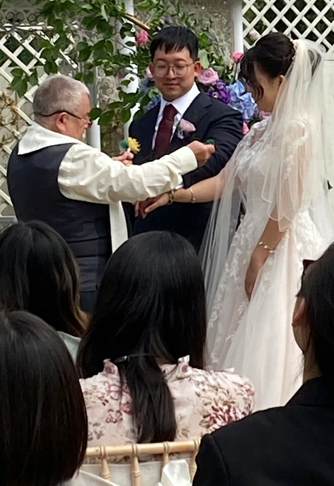 Hand fasting wedding ceremony by Trevor English Celebrant