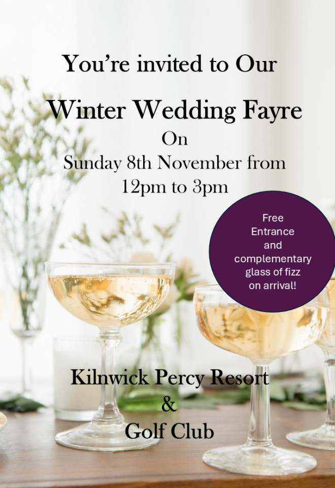 Winter wedding fayre 8th November 12pm - 3pm 