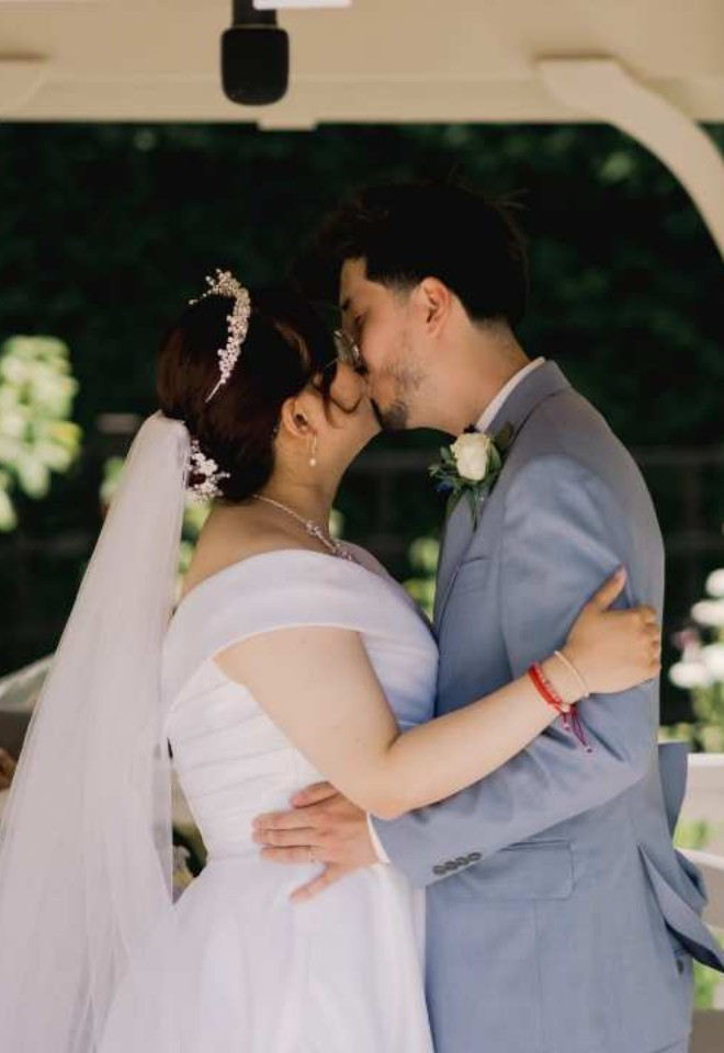You may now kiss the bride 