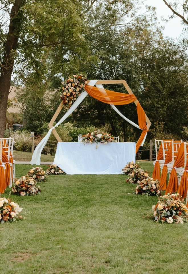 Outdoor ceremony space