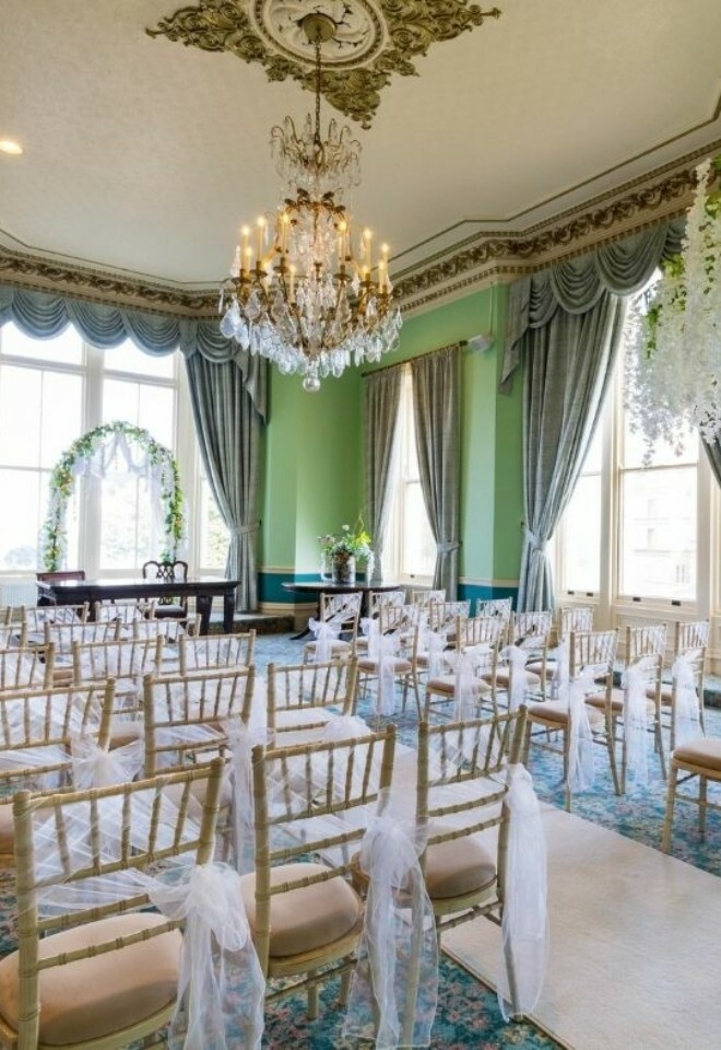 Wedding ceremony setting at The Royal Scarborough Hotel