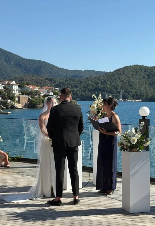 Couple having wedding ceremony conducted by Your Forever After Celebrant 