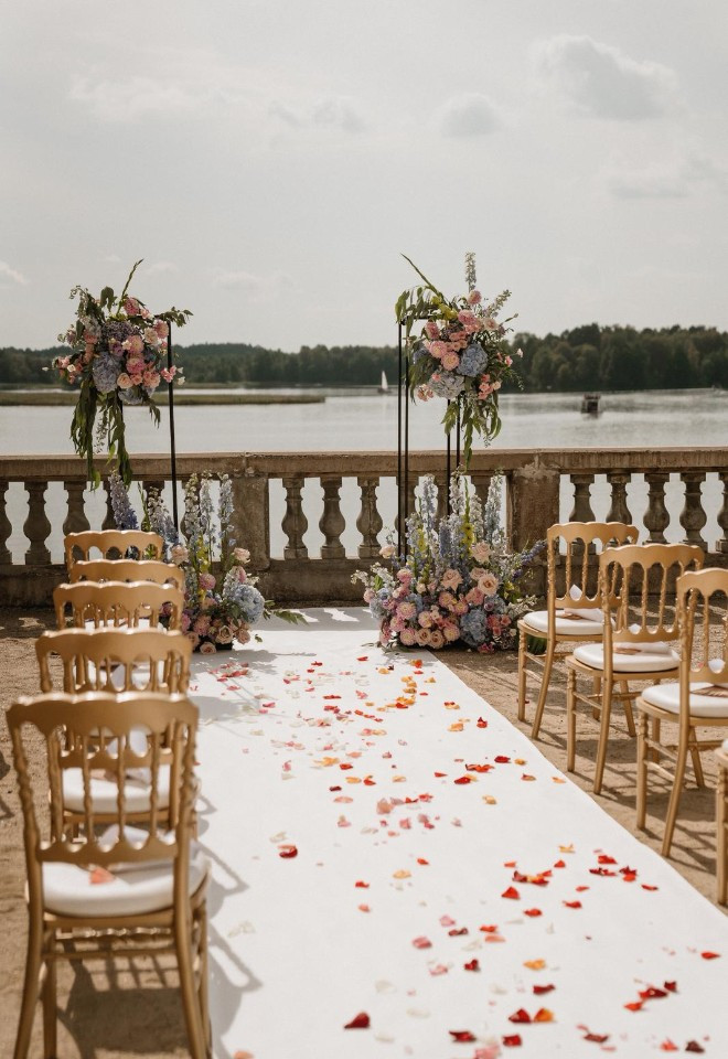 Wedding ceremony aisle
