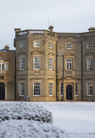 Bourton Hall in the snow