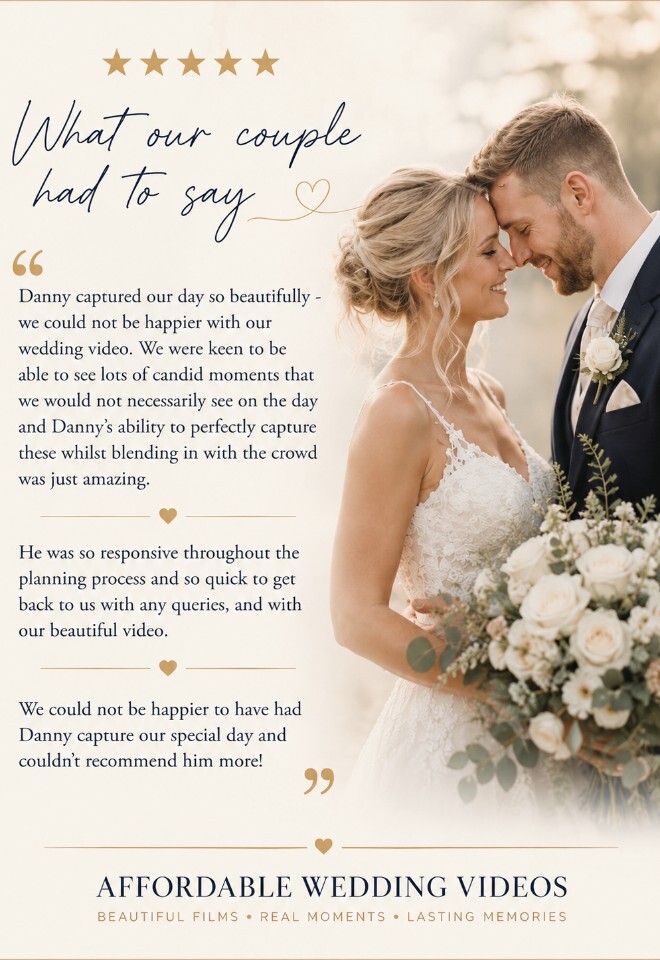 Affordable Wedding Video Testimonial