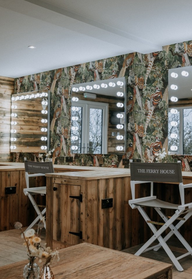 One of two wedding preparation rooms at The Harty Estate wedding venue