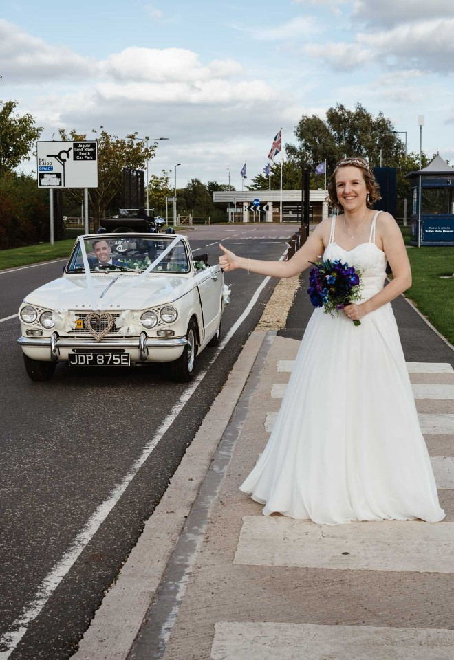 Caz and Nick, British Motor Museum 