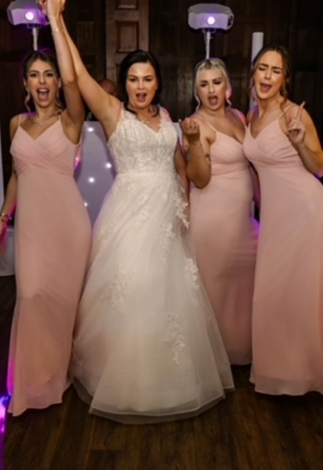 Bride with her bridal party