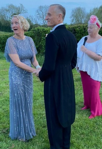 M & S surprise vow renewal