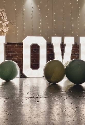 4ft LOVE letter hire