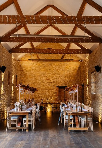 Trestle table wedding breakfast layout