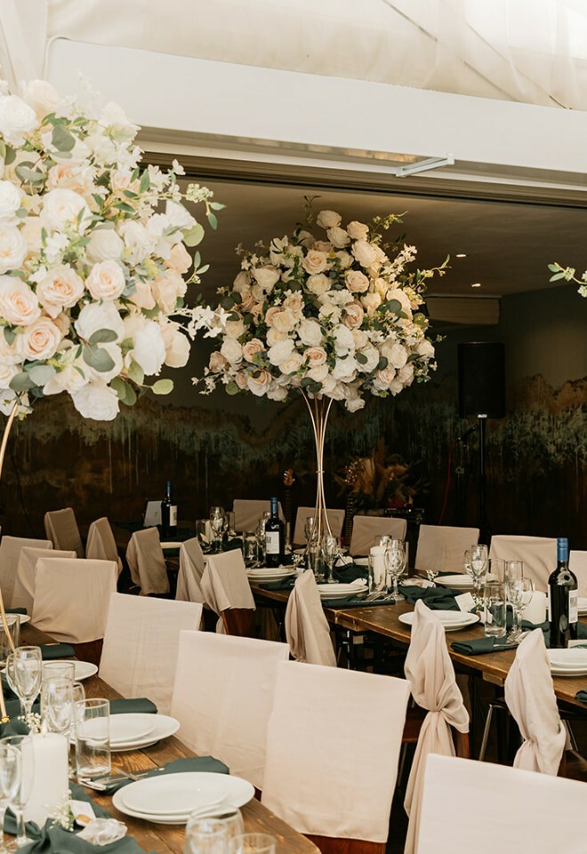 Wedding breakfast seating at Edenwood Place