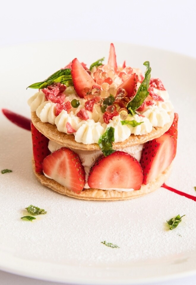 Harper Kitchens dessert wedding breakfast dish