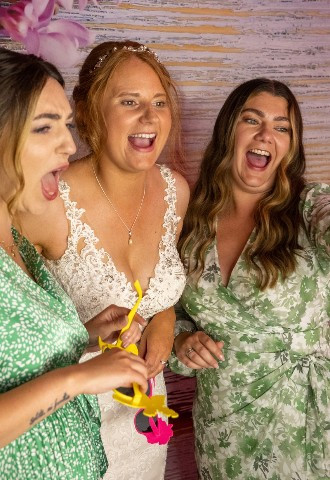 Wedding photo booth hire Bredenbury Court Barn