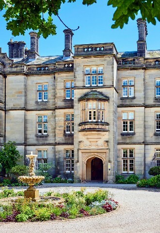 Stunning exterior of Matfen Hall Wedding Venue