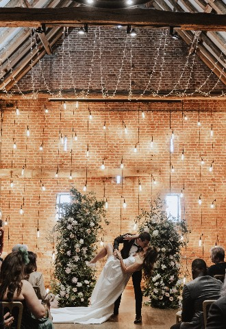 Wedding ceremony at Copdock Hall Suffolk