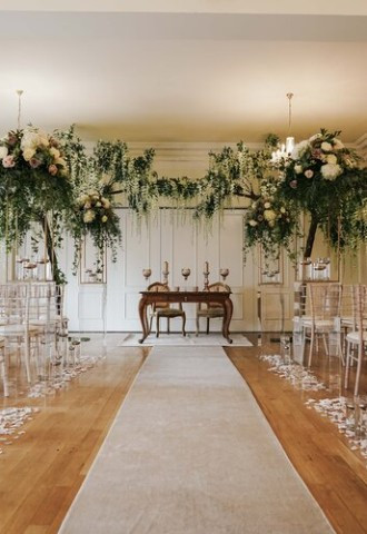 West Tower Wedding Venue Aisle in Lancashire
