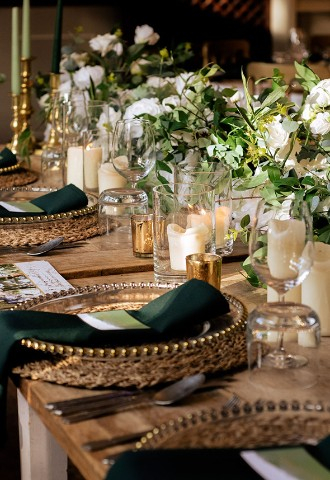 Wedding table at The Elephant Hotel - a wedding venue in Berkshire