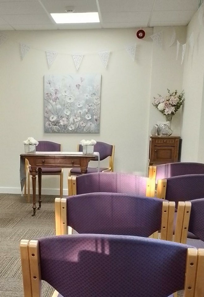Woodbridge Register Office ceremony room