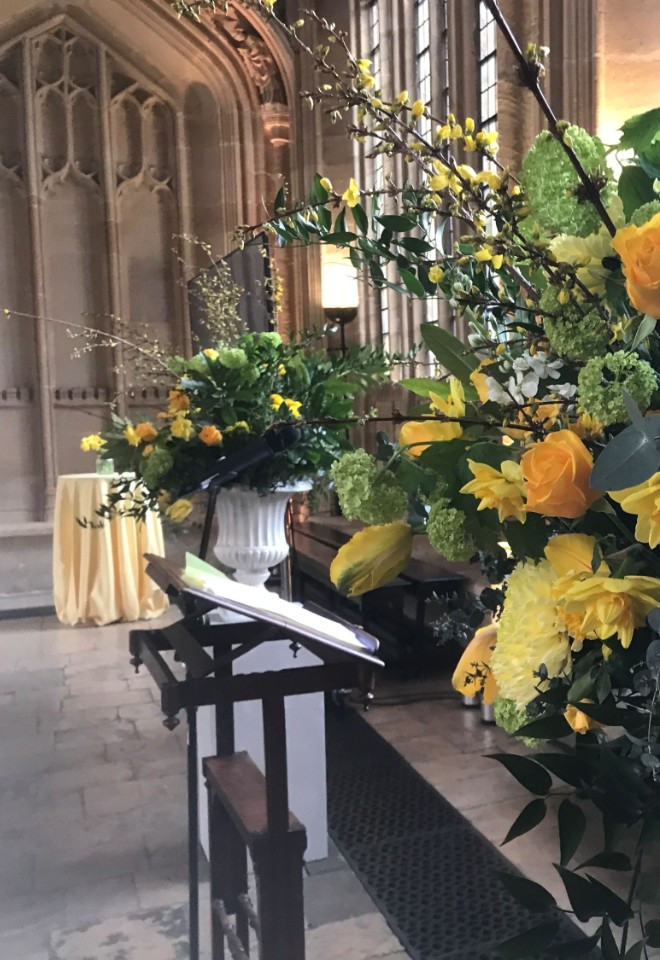 Presentable set up is one of our responsibilities at the Divinity School in Oxford