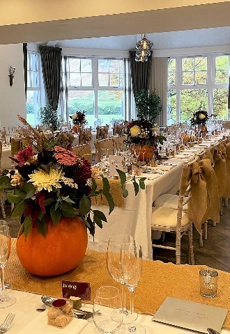 Autumn wedding at Glen Clova Hotel