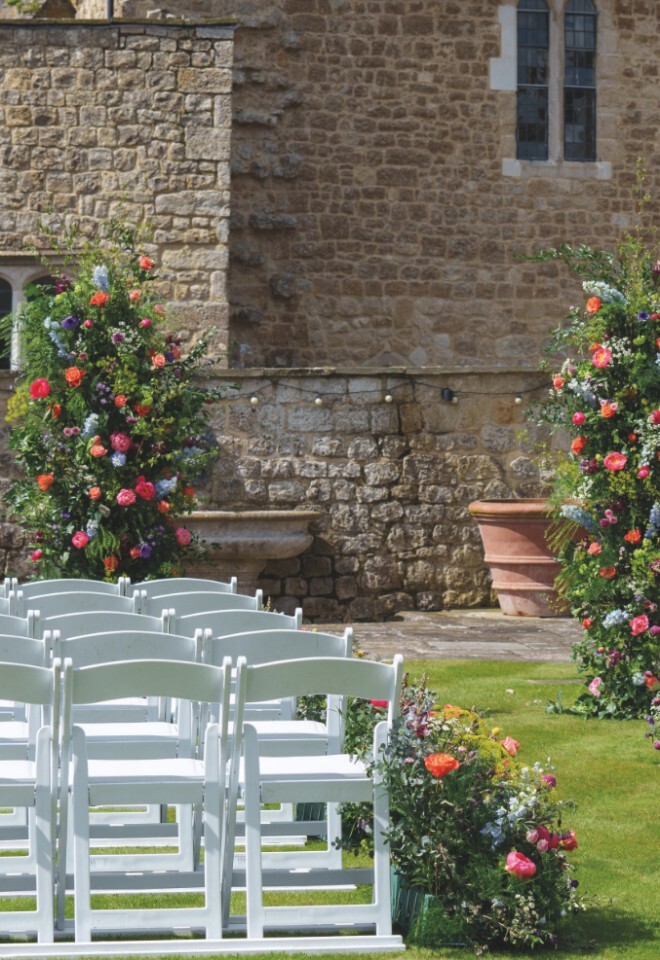 Outdoor weddings at Leeds Castle