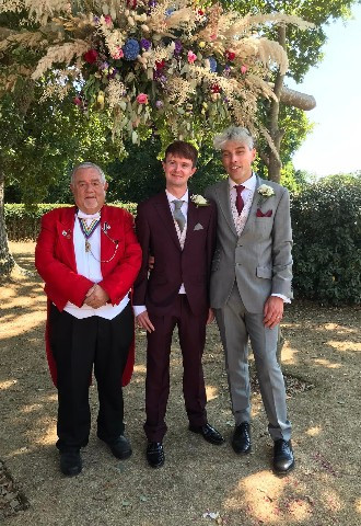 LGBTQ+ wedding toastmaster Hampshire