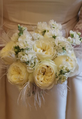 White bridal bouquet - Braxted Park