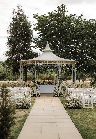 Outdoor Bandstand Weddings at Norwood Park, Country House Wedding Venue in Southwell, Nottinghamshire