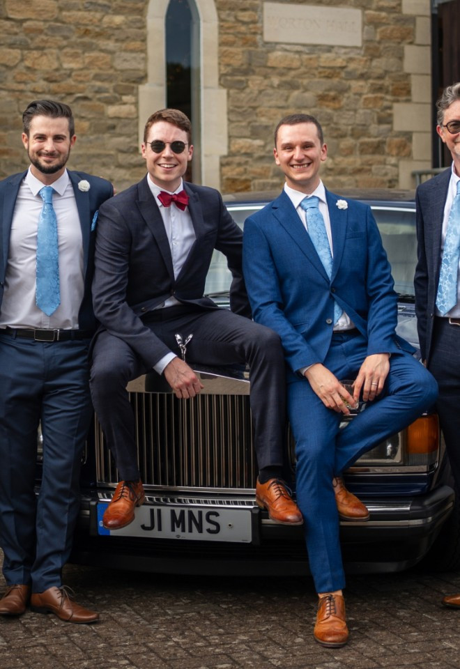 The Groomsmen at Worton Hall 