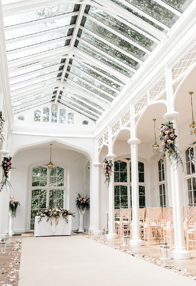 Interior of the Orangery at St Audries Park